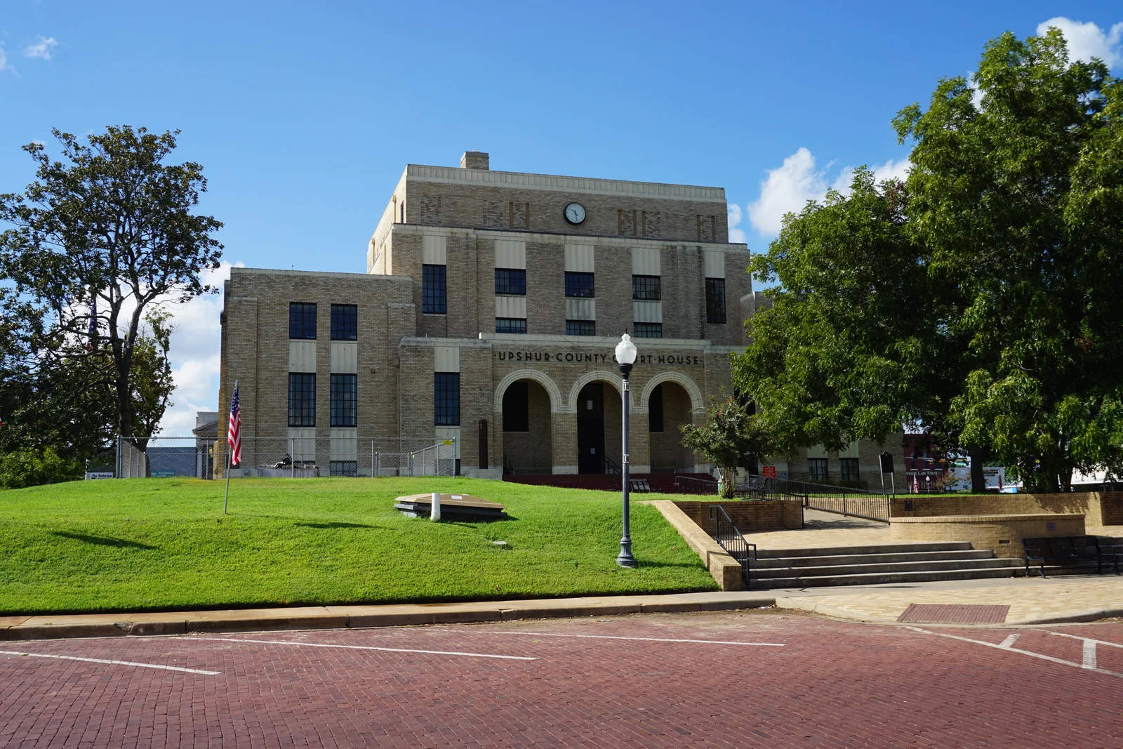 Upshur County Courthouse and square in Gilmer, Texas