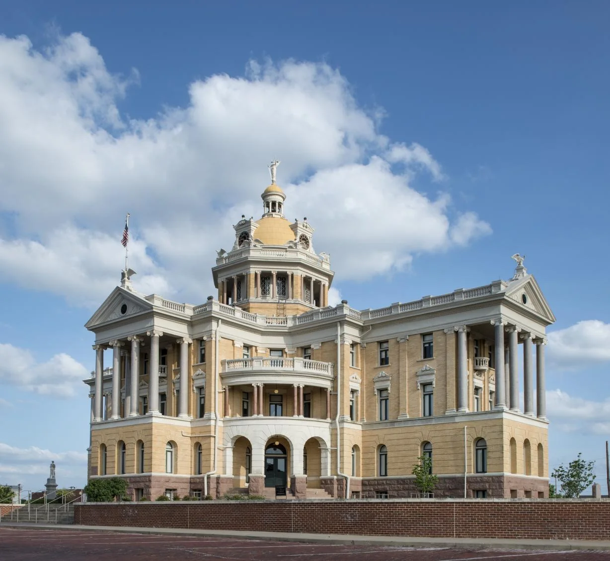 Historic Harrison County Courthouse exterior in Marshall, Texas