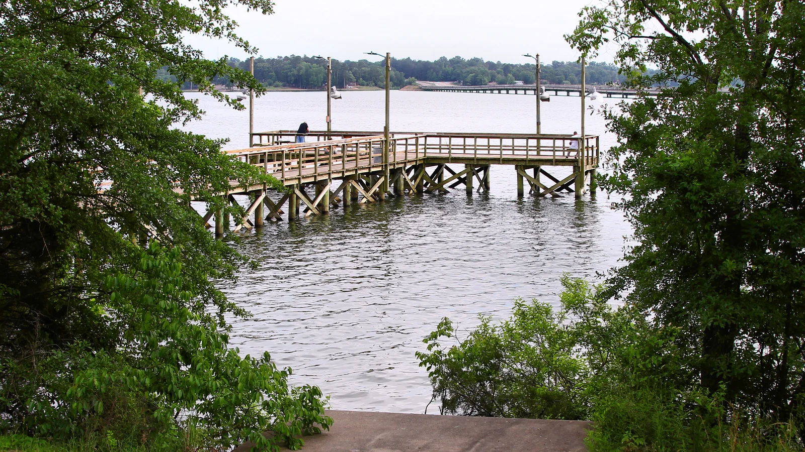 Fishing pier at Lake Bob Sandlin State Park near Mount Pleasant, Texas